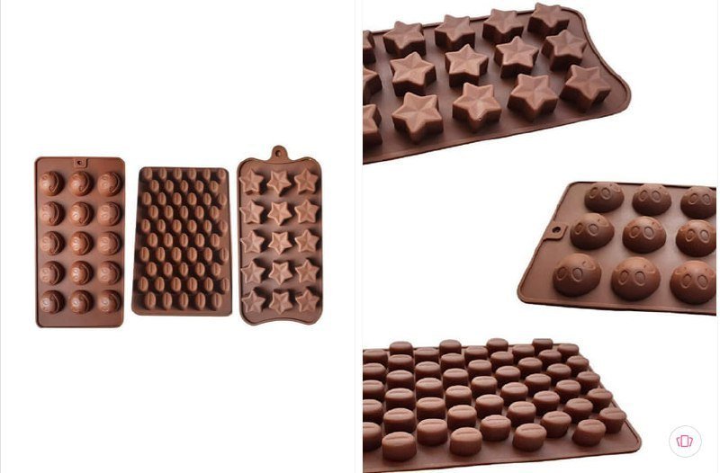 Glamaxy Coffee Beans-star Silicone Baking Mould 33