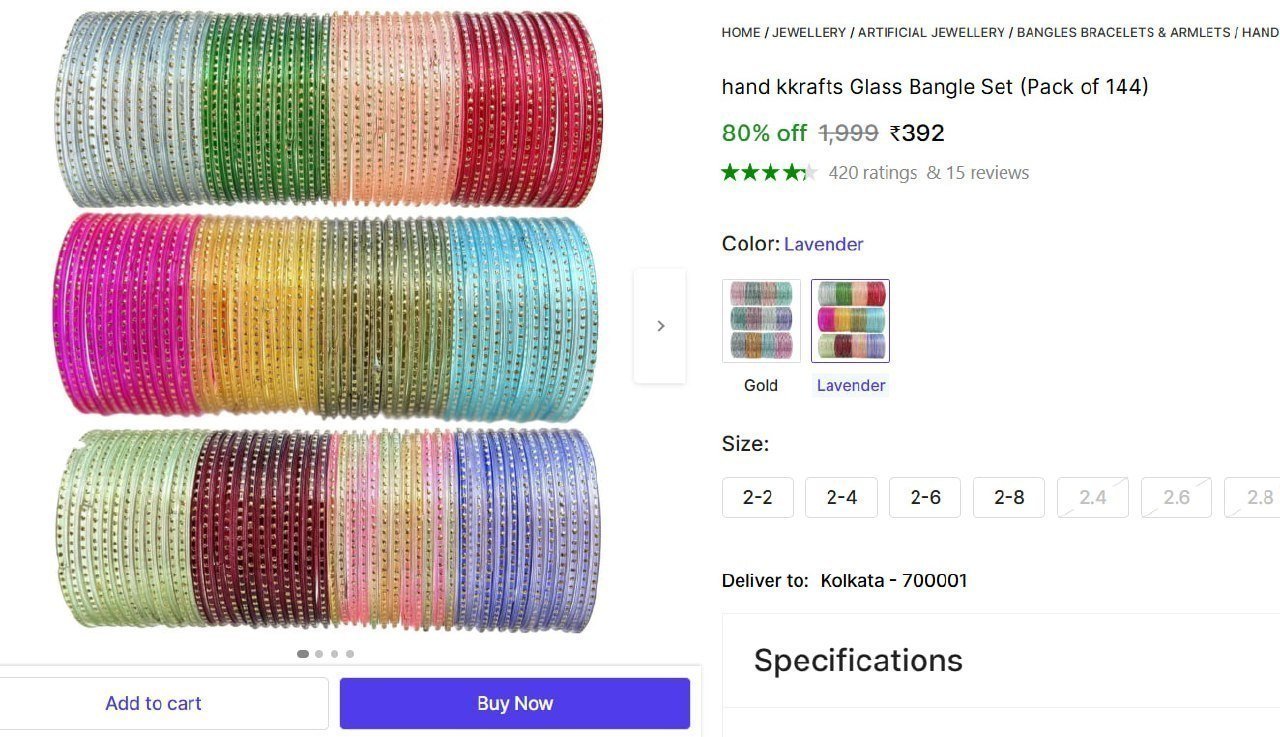 Glass Bangle Set (pack Of 144) 392