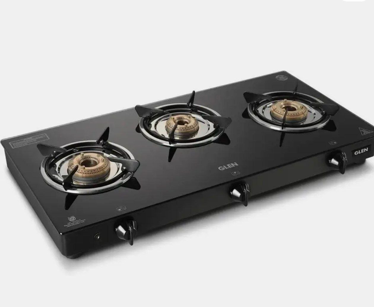 Glen Automatic Glass Gas Stove 3 Burner At 4 