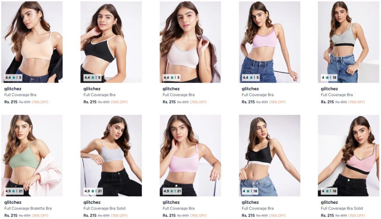 Glitchez Bra From 215