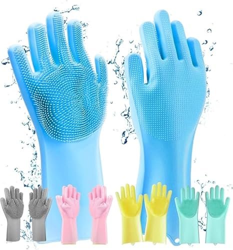Glun Magic Silicone Dish Washing Gloves Silic