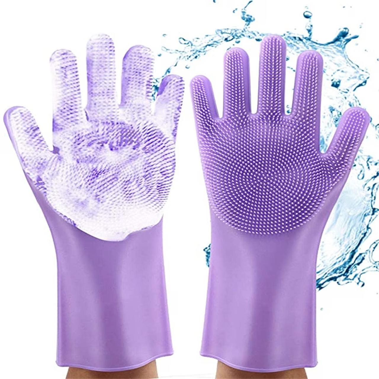 Glun Magic Silicone Dish Washing Glovesfor Ki