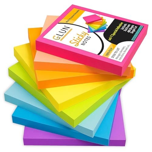Glun Multicolour Sticky Notes 400 Sheets Stro