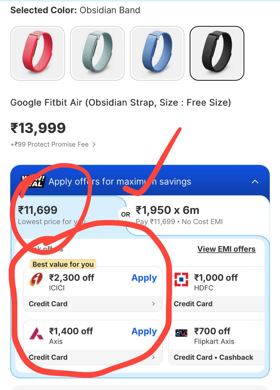 Google Fitbit Air Launched 11699 (icici)