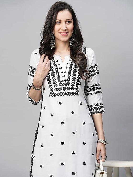Gosriki Women S Cotton Blend Straight Fit Straight
