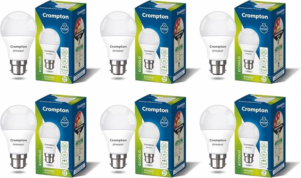 Grab 248crompton Dyna Ray 7w Round B22 Led Cool Da