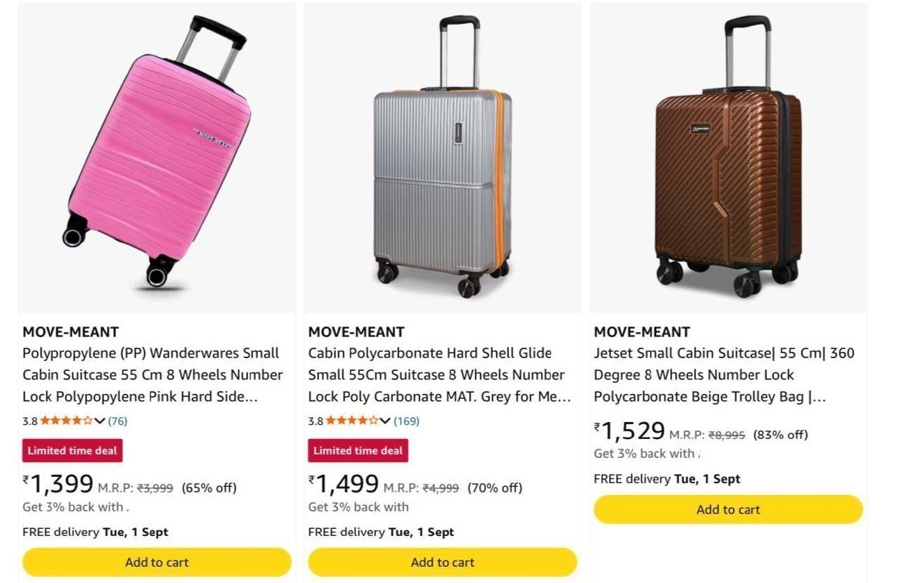 Grab 85 On Move-meant Suitcases