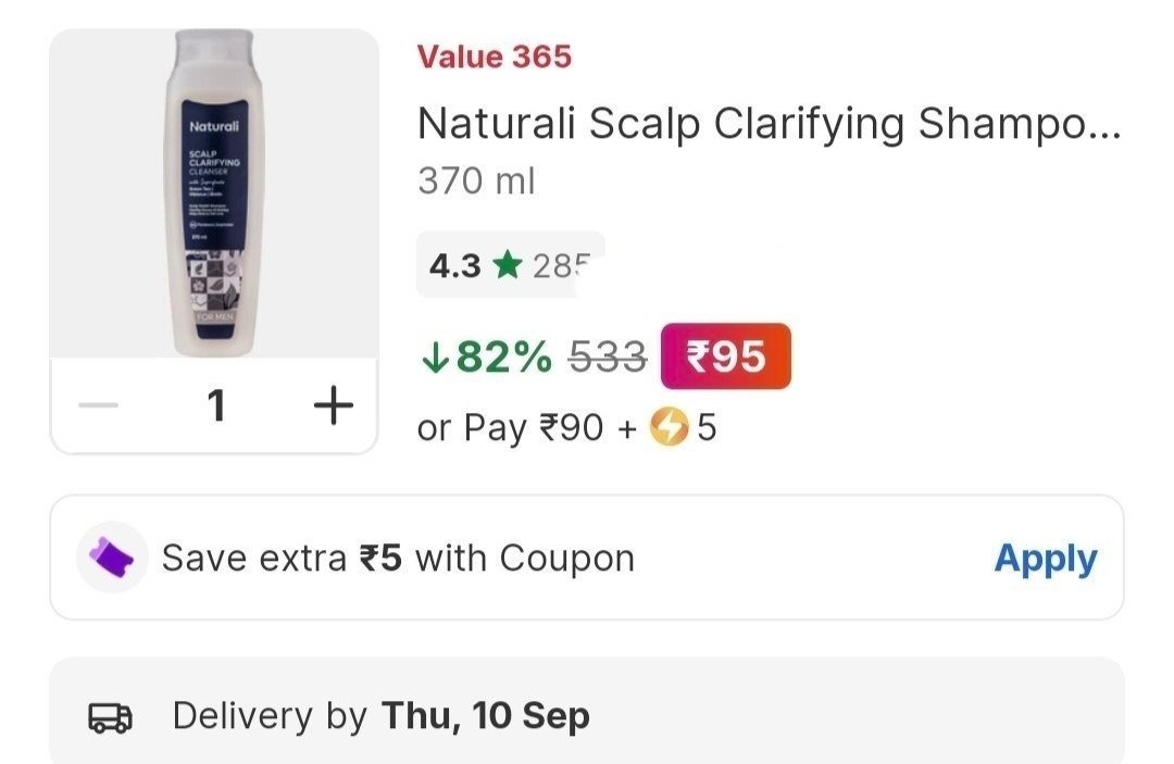 Grab At 95 -naturali Scalp Clarifying Shampoo 370 