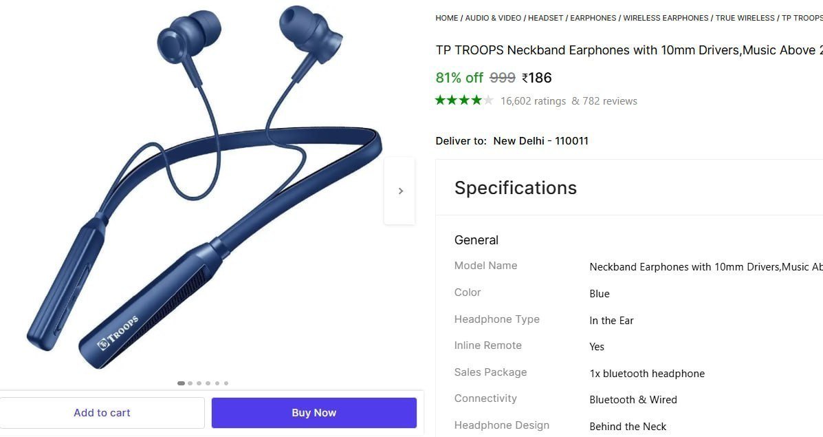 Grab Bt Neckband 186