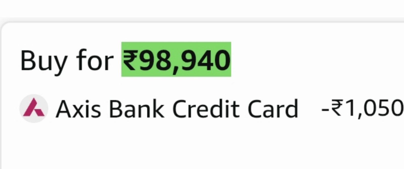 Grab Faaaast 98 9401050 With Axis Bank Ccasus
