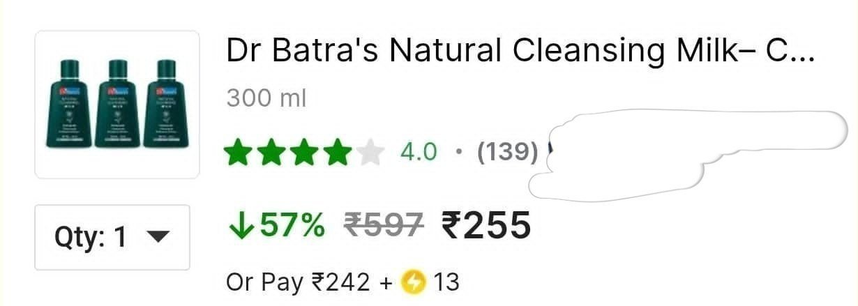 Grab Fast Dr Batra S Natural Cleansing Milk 3