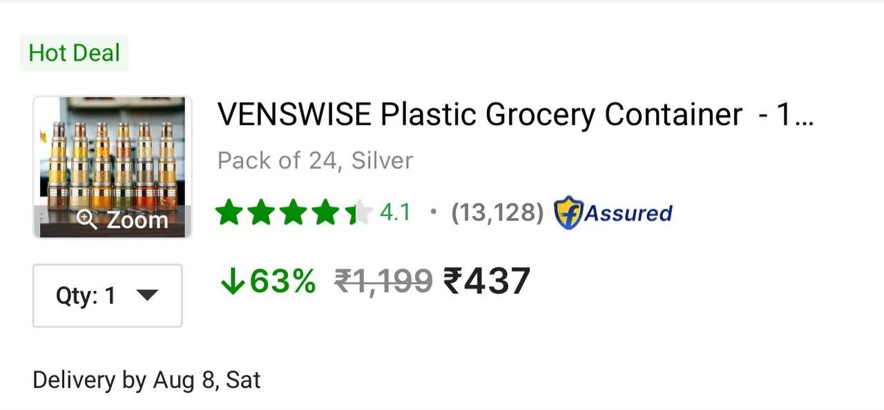 Grab Fast Plastic Grocery Container (pack Of 