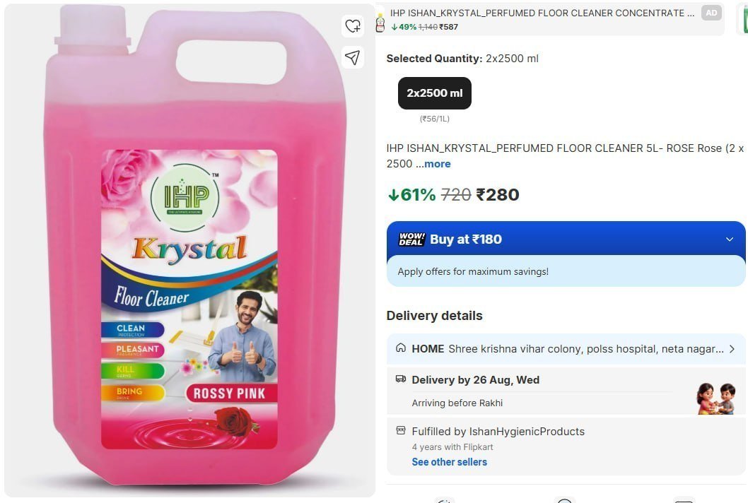 Grab Floor Cleaner 5 L 280