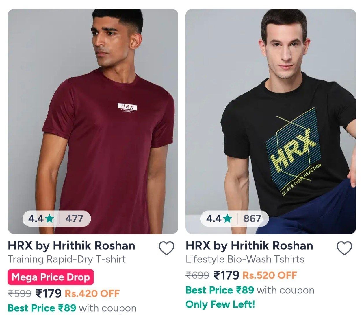 Grab Hrx By Hrithik Roshan Clothing