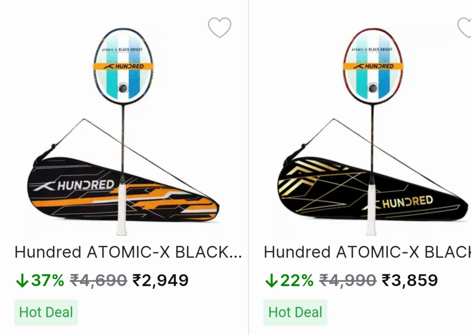 Grab Lining Hundred Racquest At Min 50