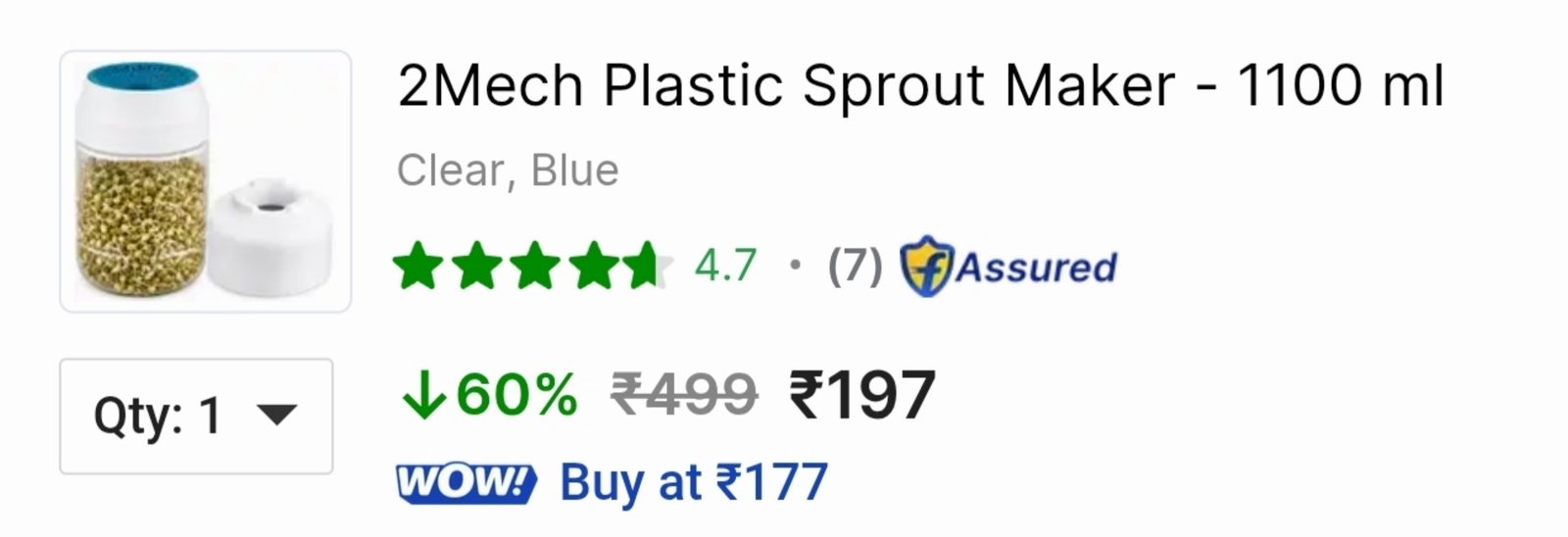 Grab Sprout Maker - 1100 Ml At 197