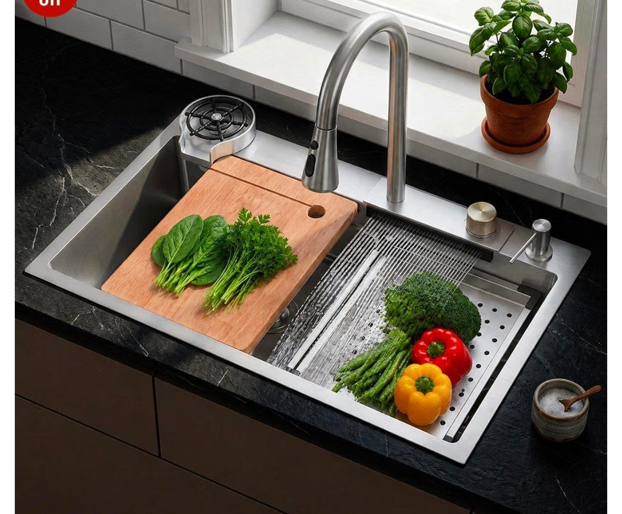 Grabplantex Kitchen Stainless Steel Sink For 