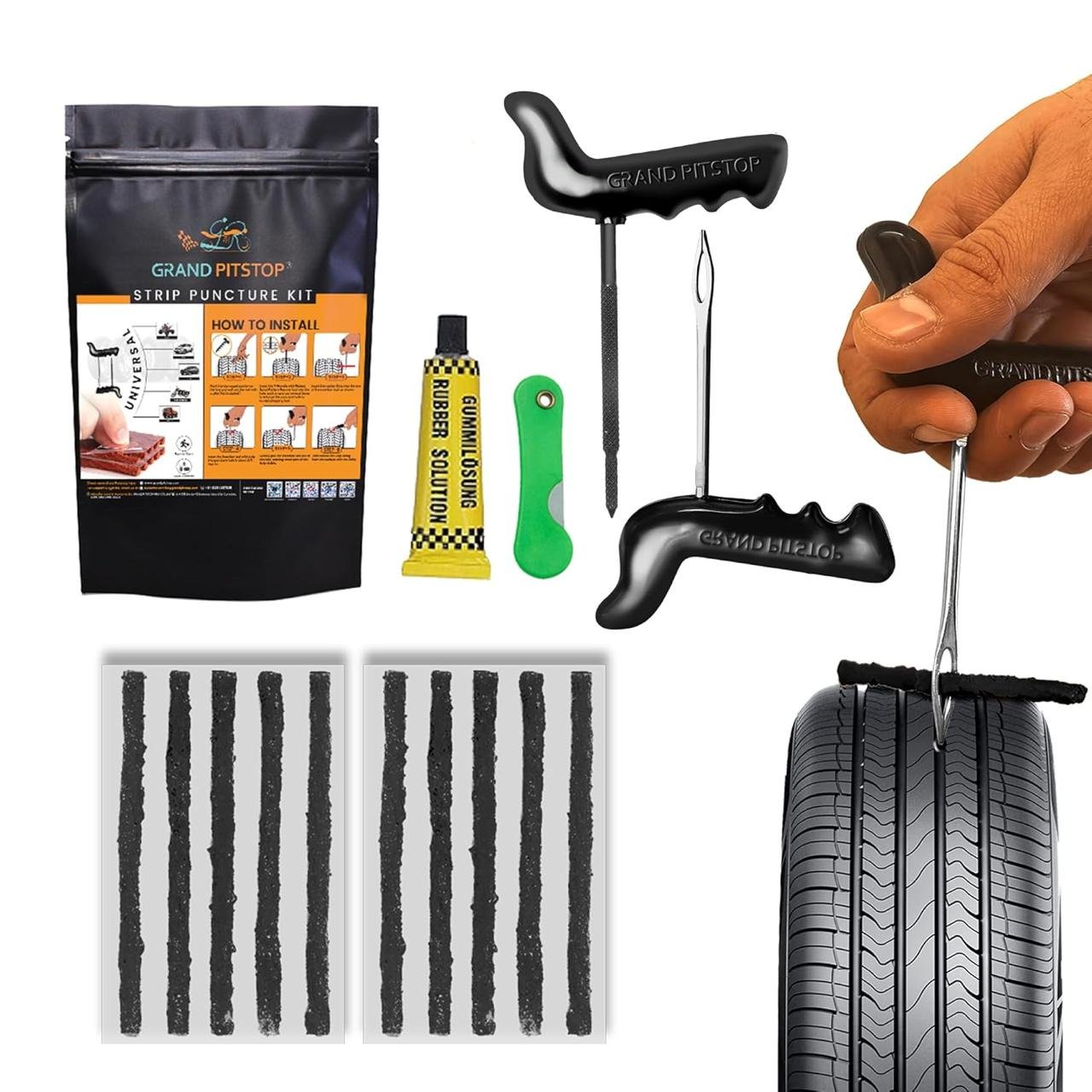 Grand Pitstop Universal Tubeless Tyre Punctur