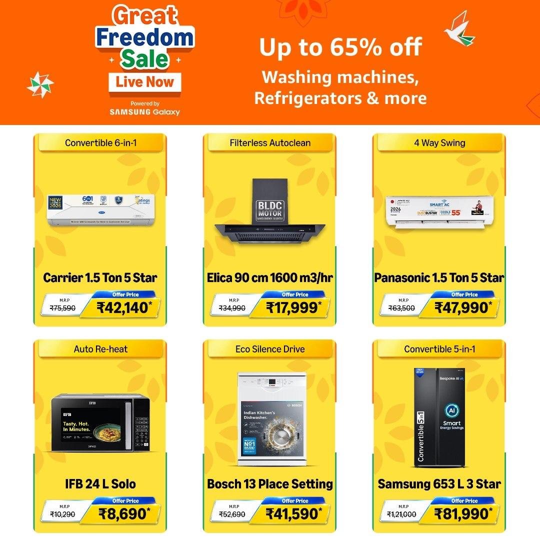 Great Freedom Sale Live Now Bank Offers No Co