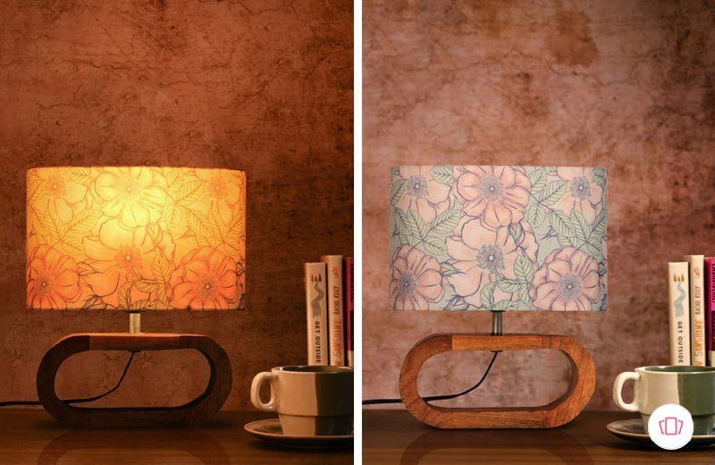 Green Girgit Pink Printed Wood Quirky Semi-sp