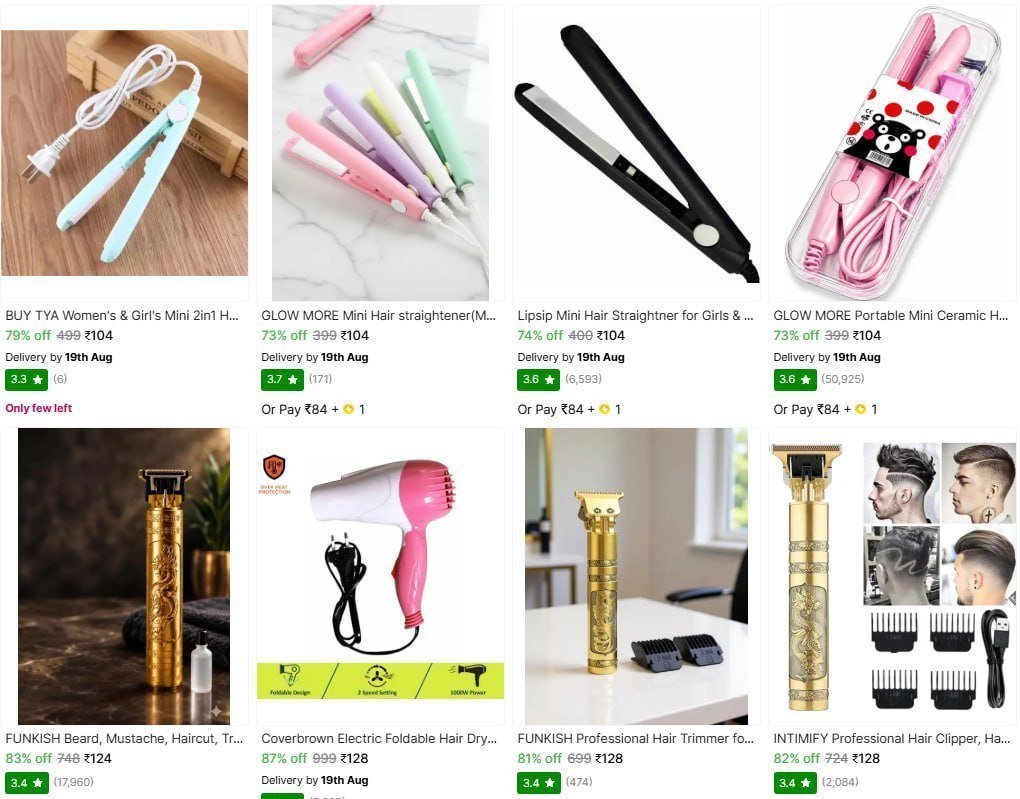 Grooming Gadgets From 104