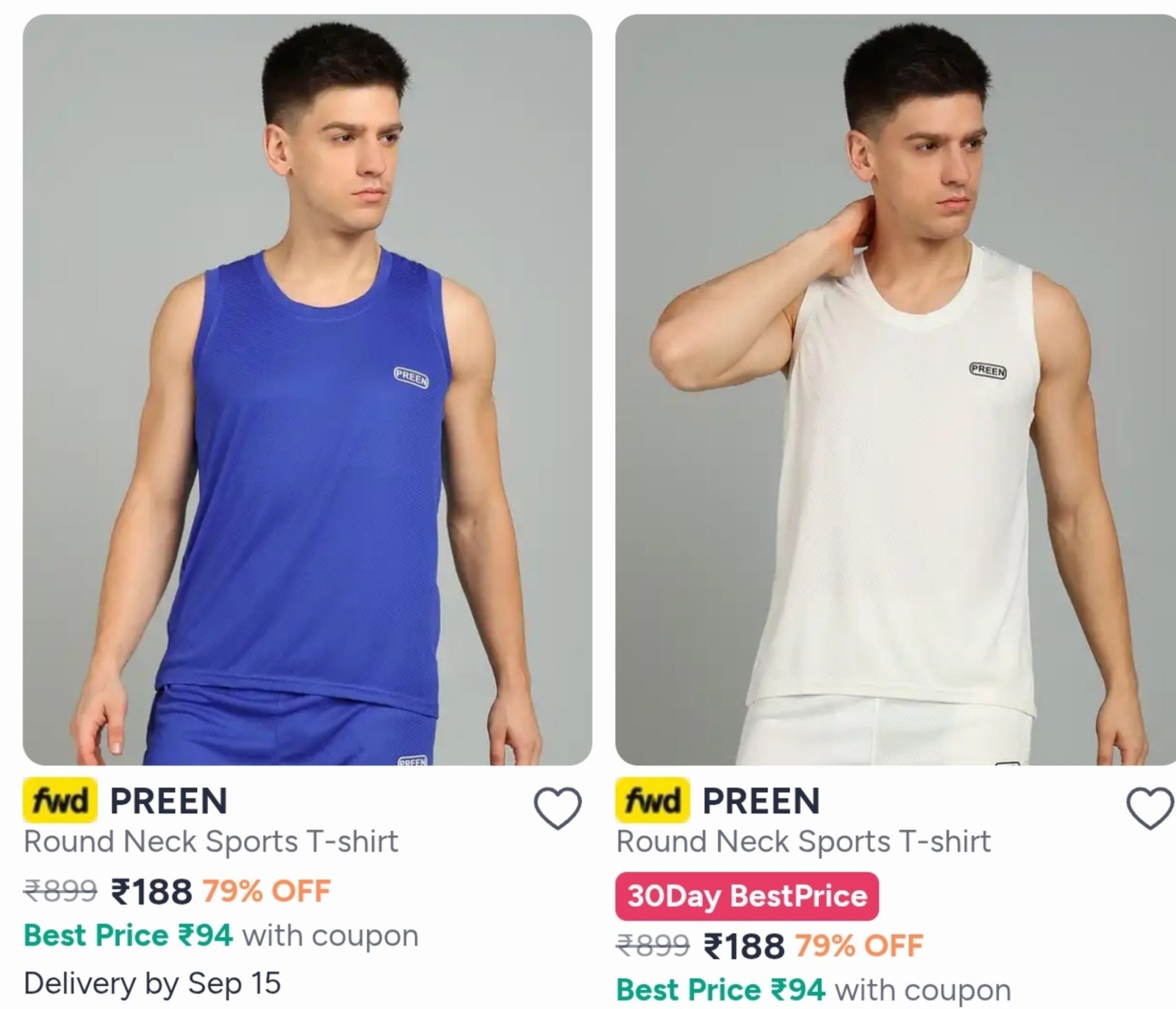 Gym Sleeveless Tshirts 188