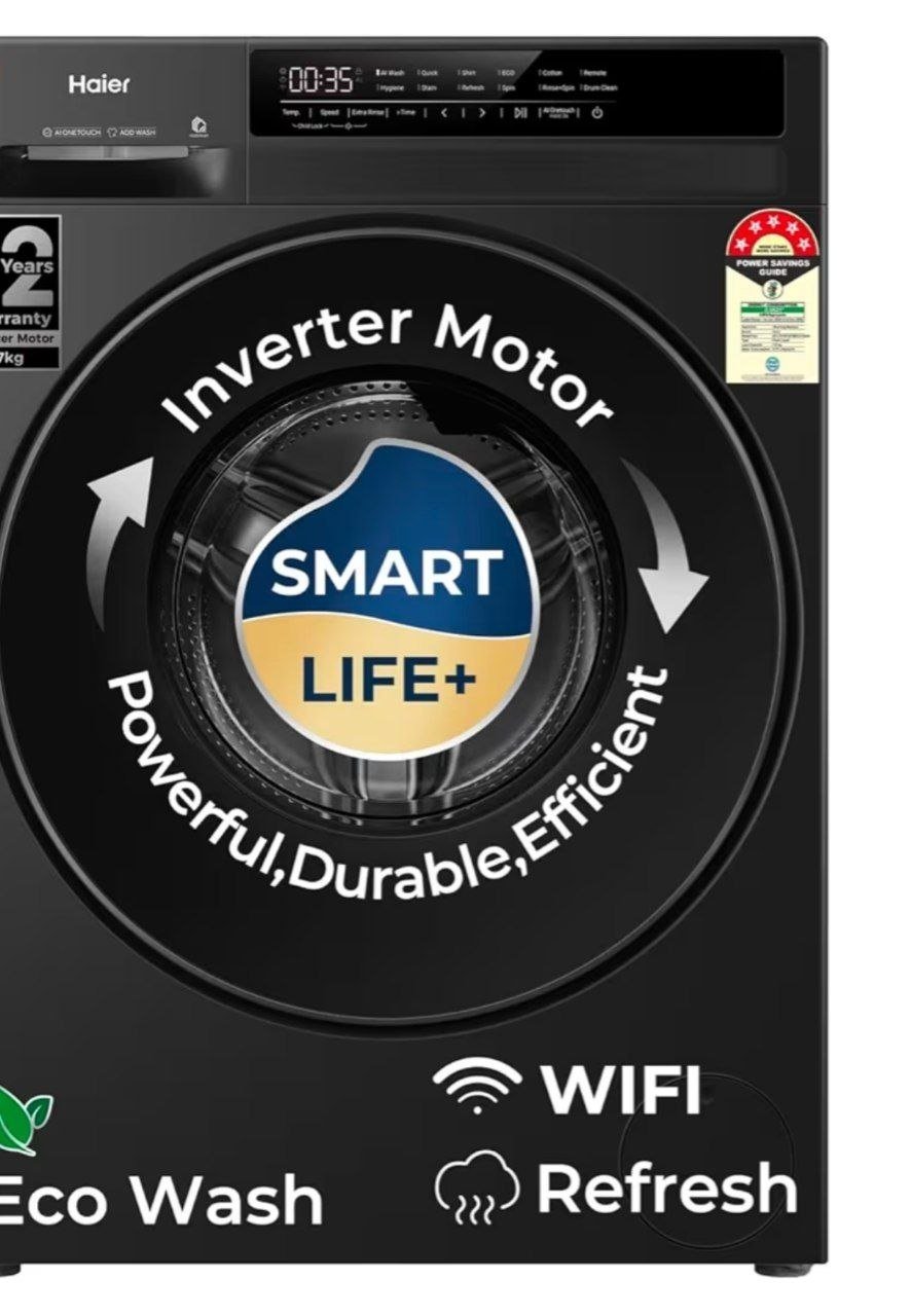 Haier 7 Kg Ai Smart Wi-fi Fully Automatic Front Lo
