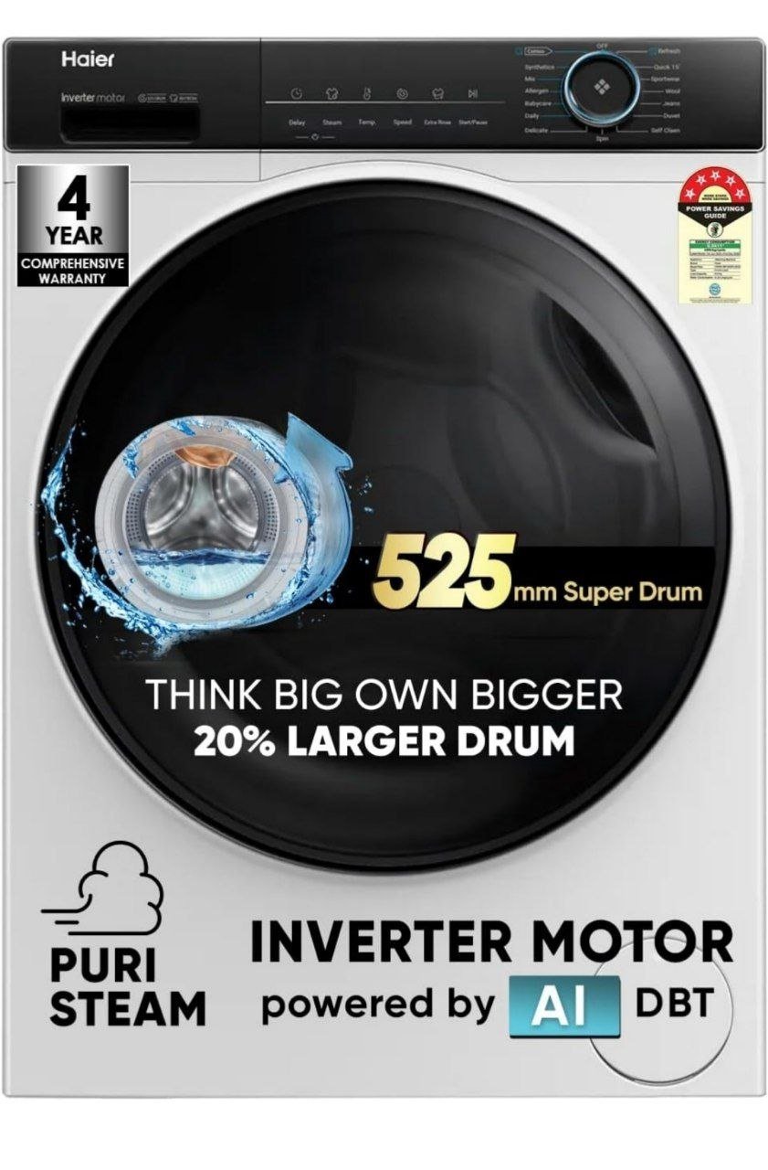 Haier 8 Kg 5 Star Powered By Ai-dbt With Puri