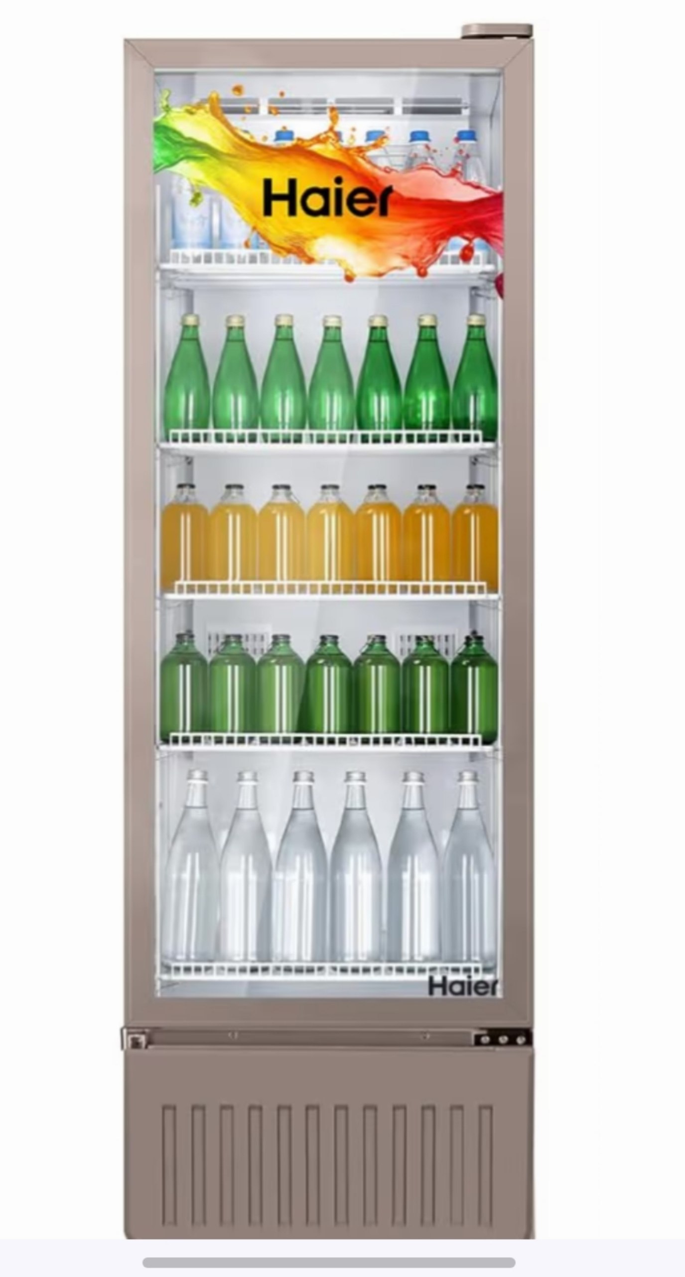 Haier Hvc 405 Gt5 5 Star Touch Led Visi Cooler Glass 40800
