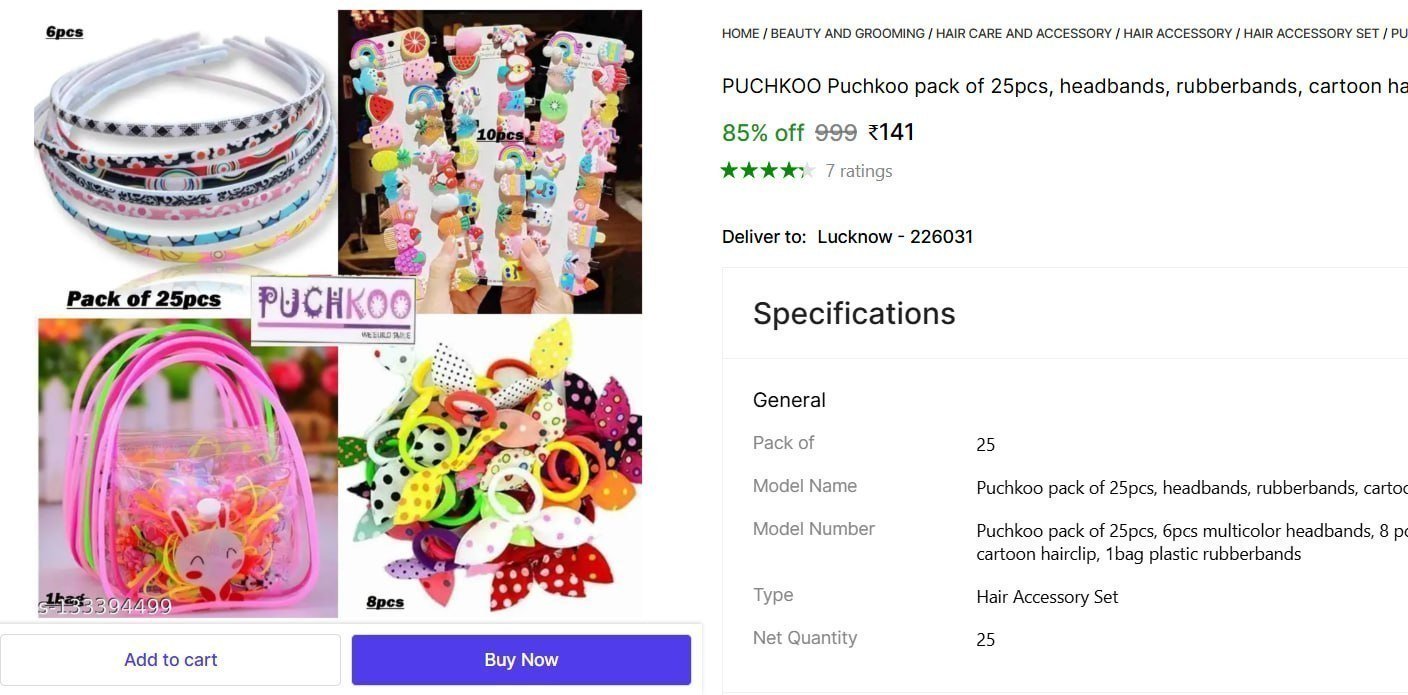Hair Accessory Set (multicolor) 141