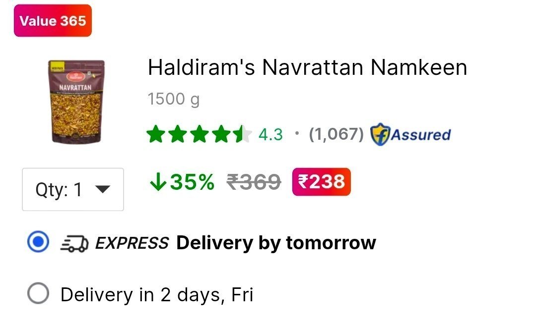 Haldiram S Mixture 1500g 238