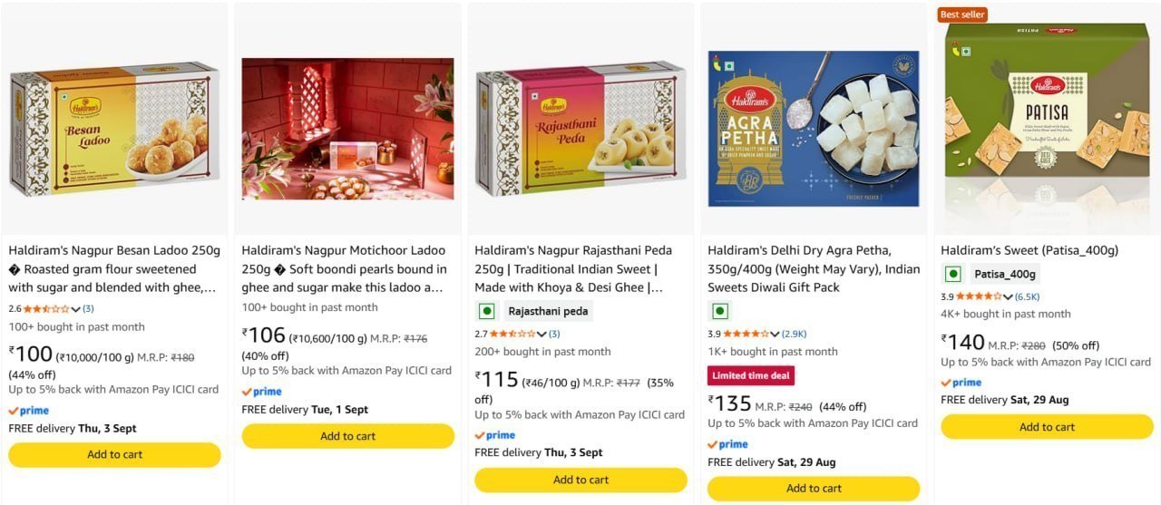 Haldiram Sweets 50