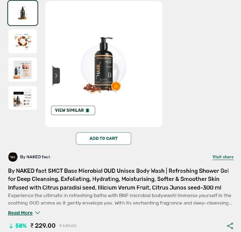 Hamaara Mall More Deals Naked Fact Oud Unisex