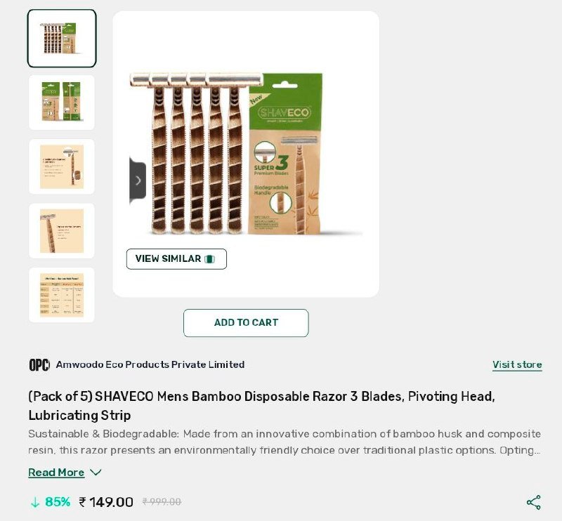 Hamaara Mall More Steal Deals Shaveco Bamboo 