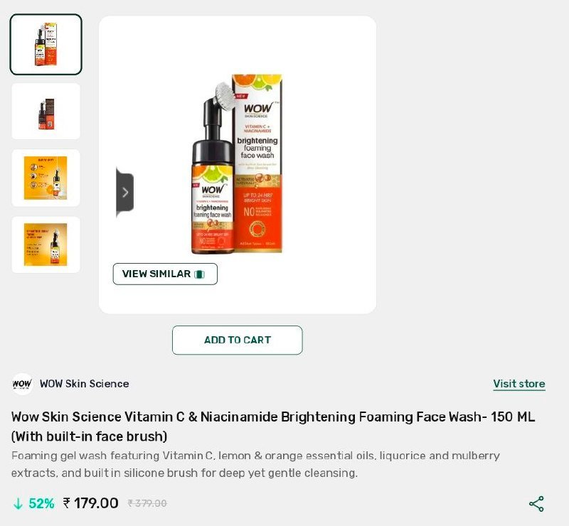 Hamaara Mall Todays Hunt Wow Skin Science Vit