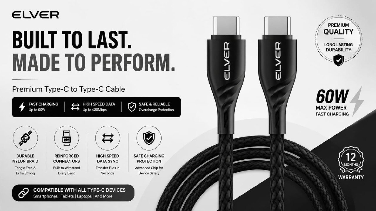 Hamara Mall By Bajaj Elver Usb-c To Usb-c 65w