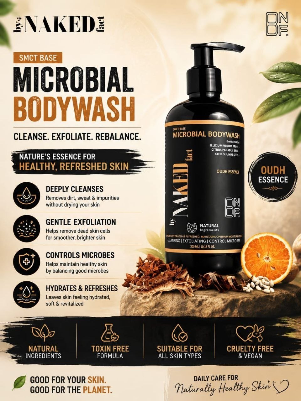 Hamara Mall By Bajaj Naked Fact Oud Unisex Body Wa