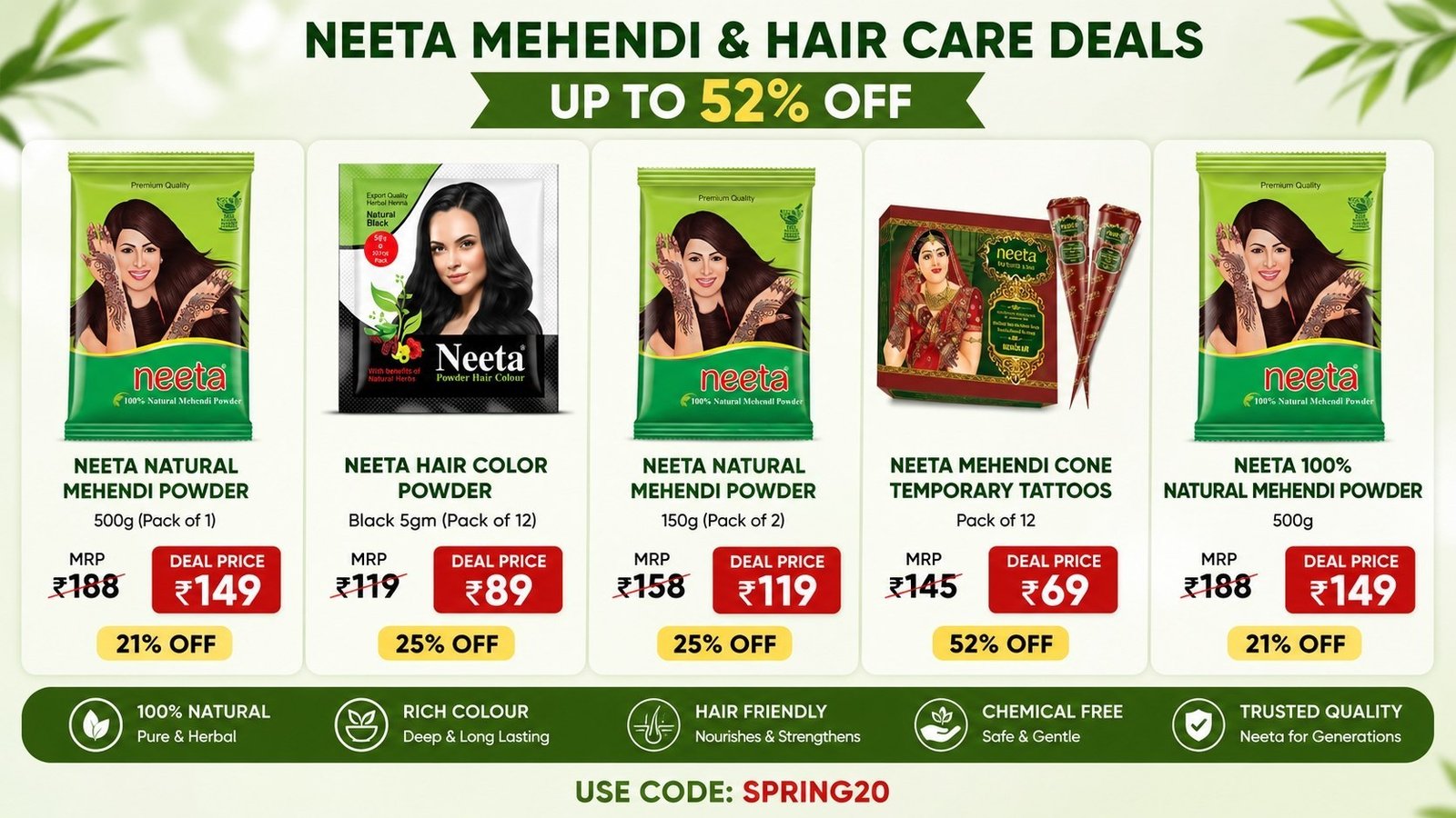 Hamara Mall By Bajaj Neeta Mehendi Hair Care 
