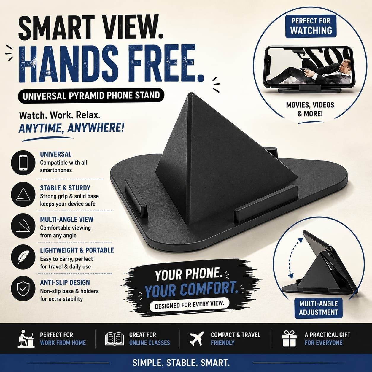 Hamara Mall By Bajaj Pyramid Mobile Stand (3 