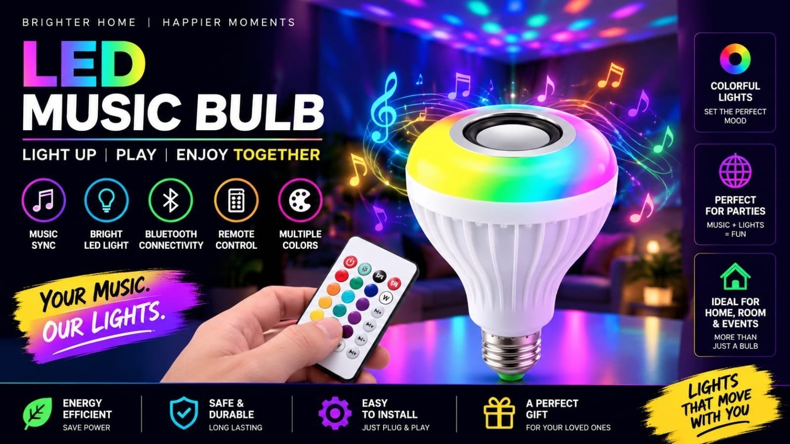Hamara Mall By Bajaj Smart Led Wireless Bulb 