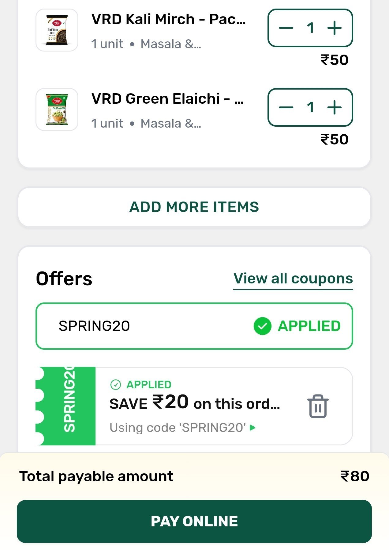 Hamara Mall By Bajaj Vrd Kali Mirch - Pack Of