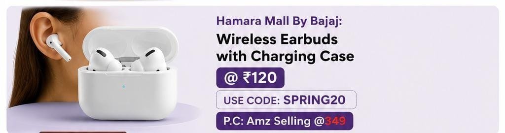 Hamara Mall By Bajaj Wireless Earbuds With Ch