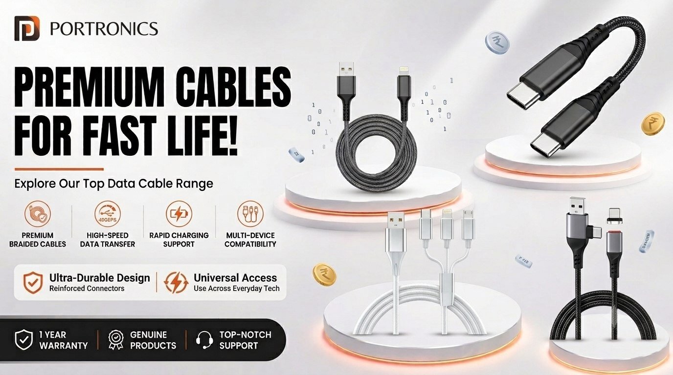 Hamara Mall Portronics Cables Deals Type-c Fast Ch