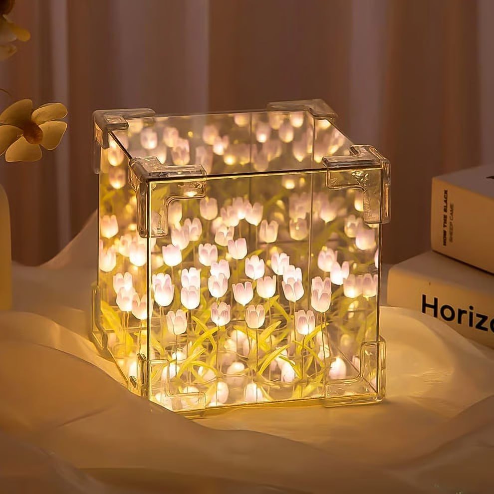 Hamaramall Alert Cube Tulip Night Lamp Led De