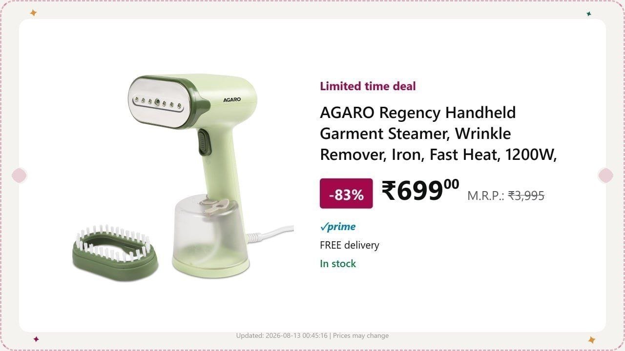 Handheld Garment Steamer 699 Regular 1 899