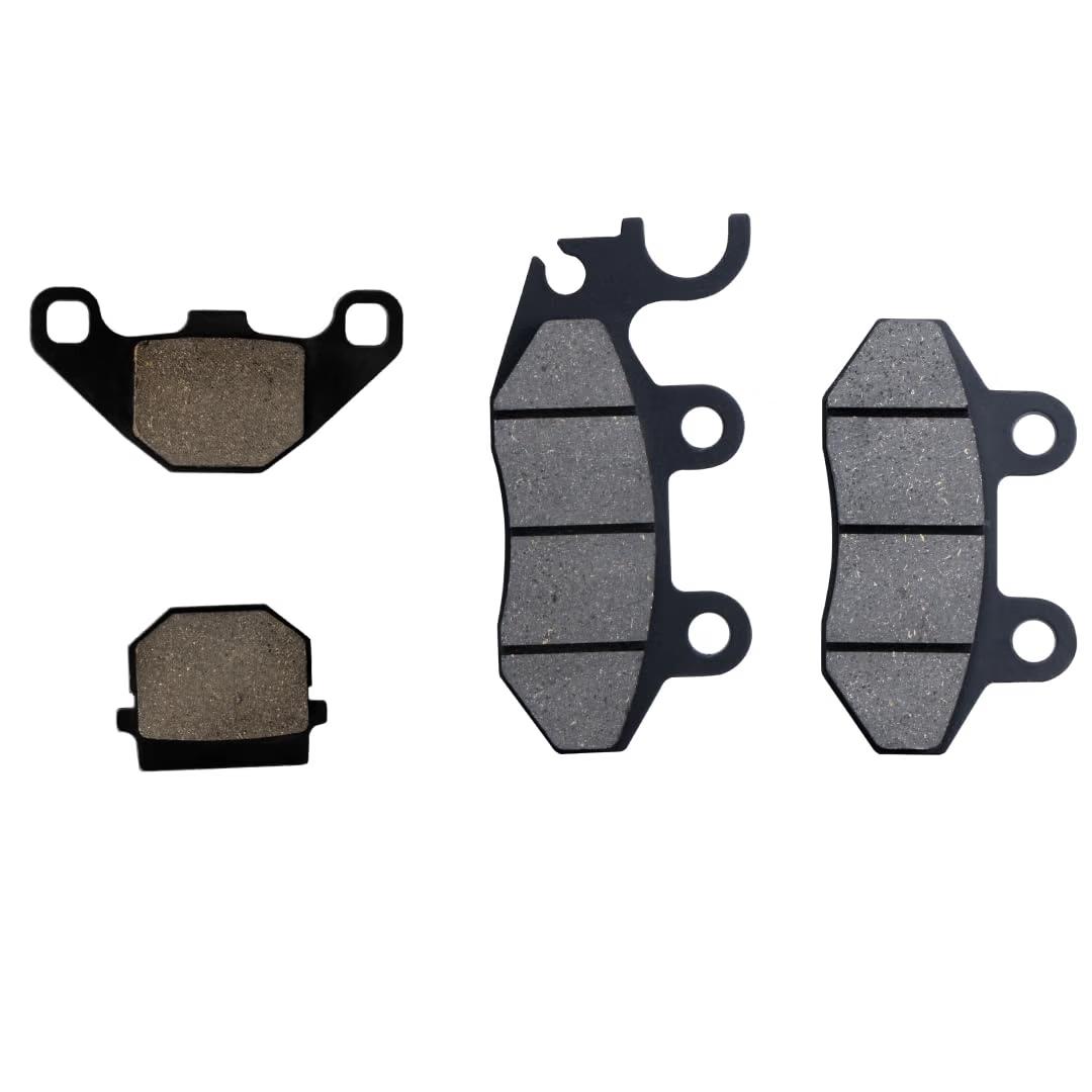 Haran Front Rear Combo Brake Disc Pad Set Com