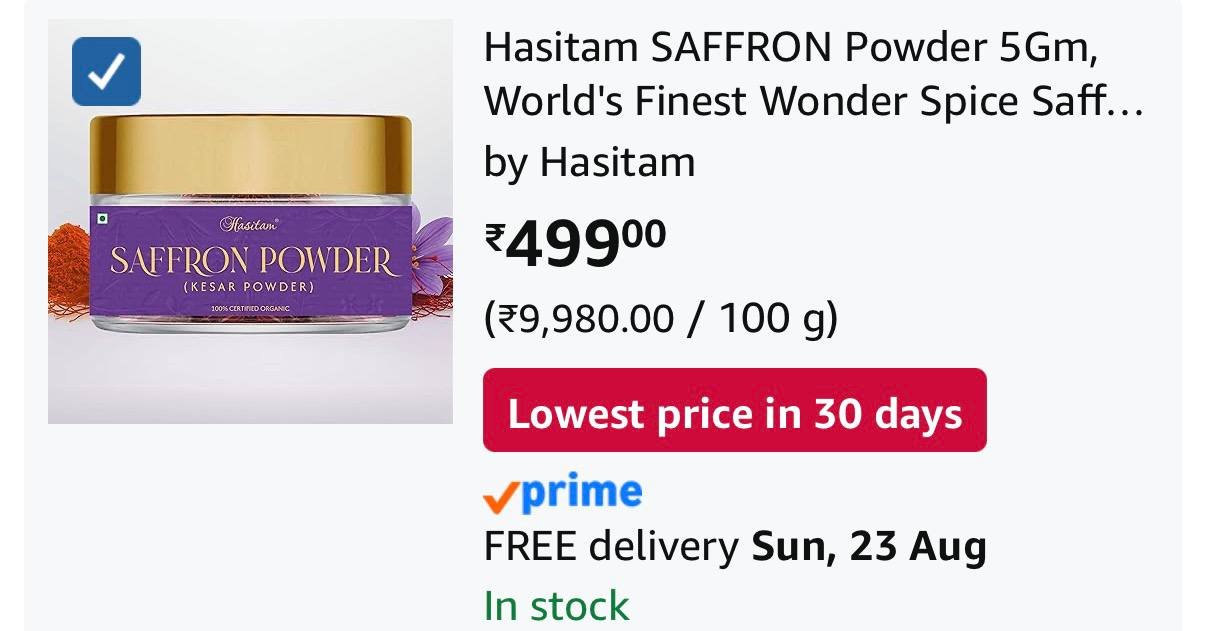 Hasitam Saffron Powder 5gm 499