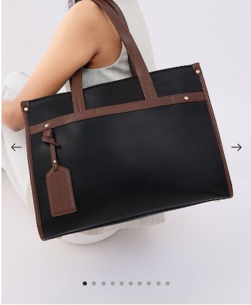 Haute Sauce Premium Office Bags 50 All-day-ally Bag - Midnight Black Rs