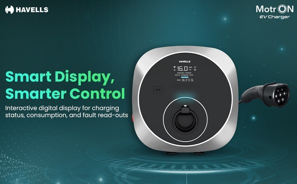 Havells 11kw Smart Ev Charger 35 500 4250 With Hdf