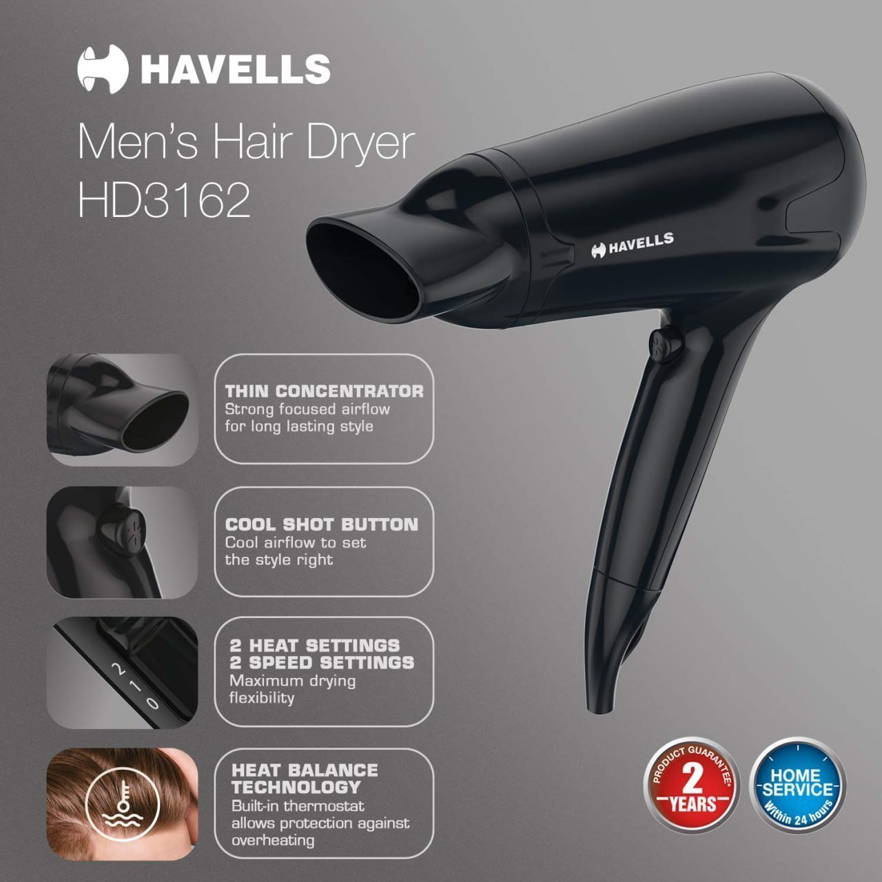 Havells 1565 W Powerful Hair Dryer 1137